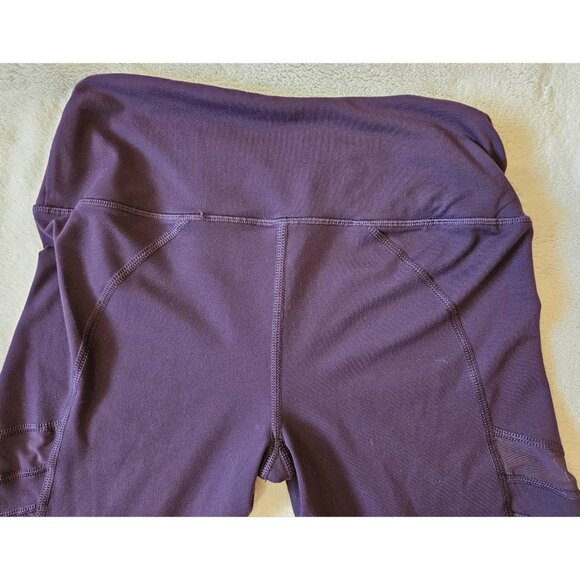 Victoria Secret Sport Yoga Leggings Size S Women's Mesh Gym Plum Purple - Picture 4 of 9